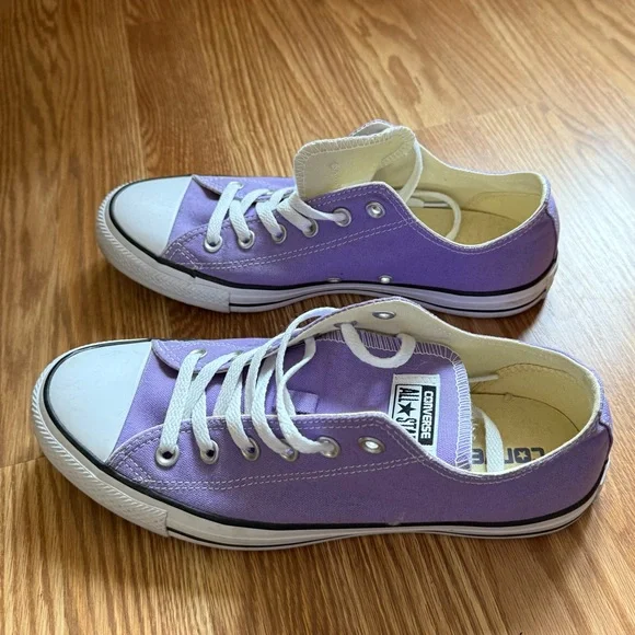 Converse Purple All Star Sneakers Shoes Women’s Size 10 or Men’s 8 Excellent - Picture 6 of 10